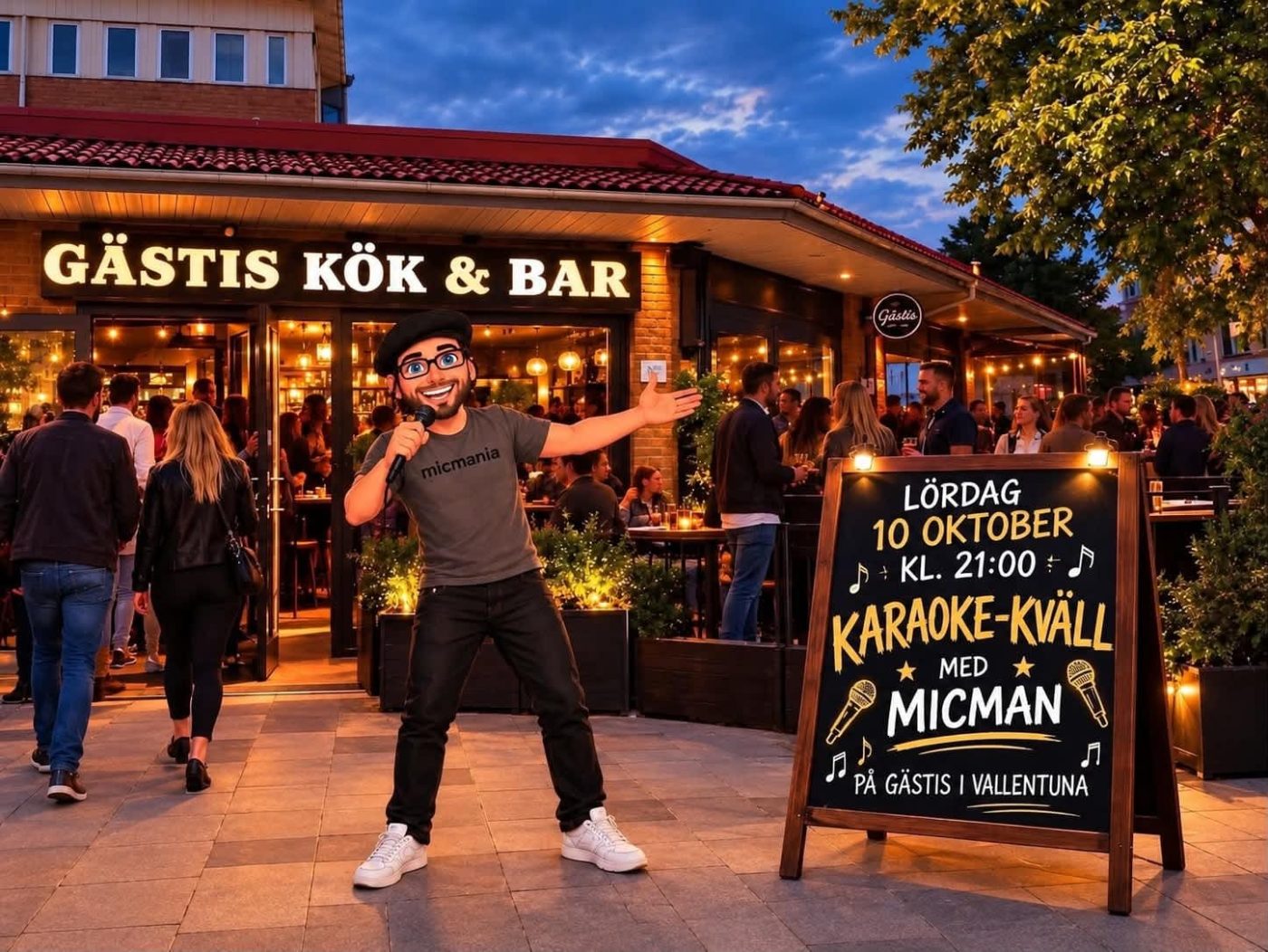 Karaoke-kväll med MICMAN